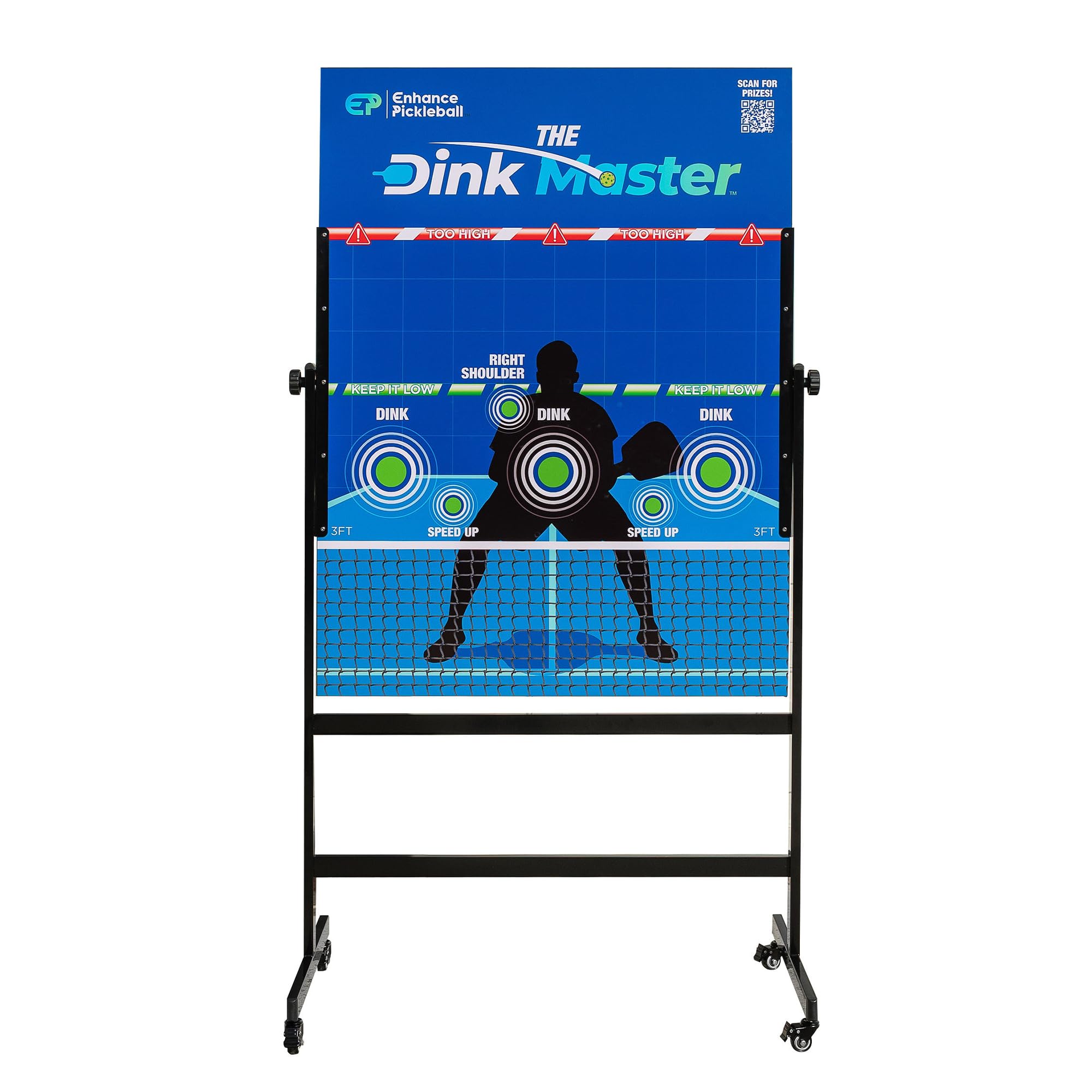 Photo 1 of Enhance Pickleball Dink Master, Portable Pickleball Trainer, Dink Master Pickleballs Practice Board for Solo Training, Adjustable Pickle Ball Rebounder, Dinkmaster Pickleballs Board with Stand
