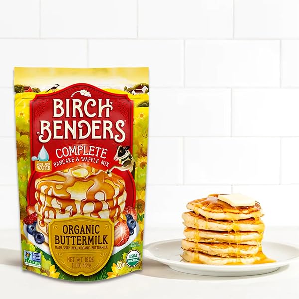 BIRCH BENDERS BUTTERMILK PANCAKE & WAFFLE MIX, 16 OUNCE BAG