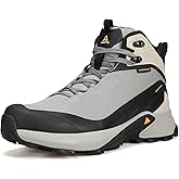 HUMTTO Men's Waterproof Hiking Boots Lightweight Breathable Mid Ankle Trekking Trail Shoes Anti-Slip Work Boots for Backpacking Camping