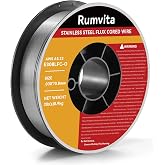 Stainless Steel Flux Cored Welding Wire E308LFC-O .030-Diameter | 2 Pound MIG Welding Wire Stainless Steel Wire,Low Splatter,Strong ABS Plastic Spool MIG Wire Compatible With All MIG Welder