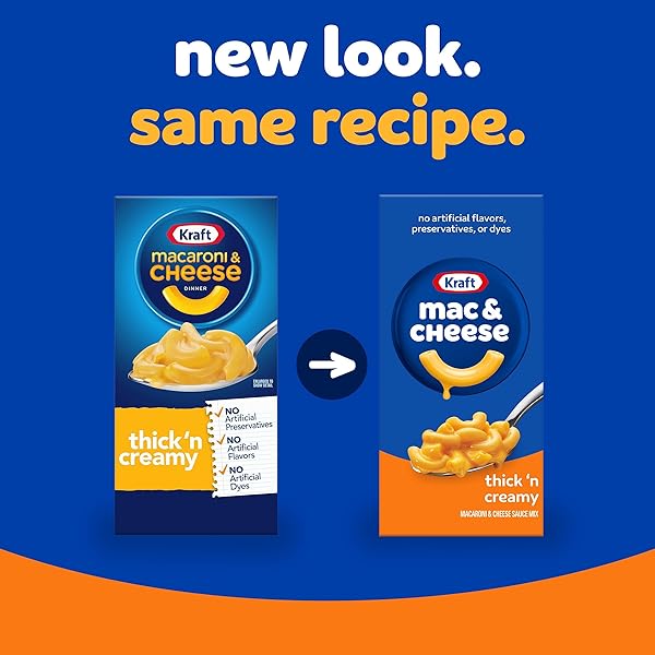 KRAFT THICK ‘N CREAMY MACARONI & CHEESE DINNER (4 CT PACK, 7.25OZ BOXES)