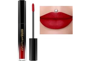 HOOMUSS Red Lipstick Long Lasting, Matte Liquid Lipsticks for Women Non Transfer Smudgeproof Smooth and Easy to Appy Cruelty Free Lip Color, M13 True Red