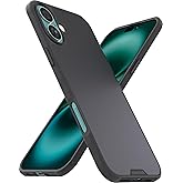 Smartish® iPhone 16 Plus MagSafe Case - Gripmunk Magnetic Slim Case [Lightweight + Protective] Thin Grip Cover with Microfiber Lining for Apple iPhone 16 Plus - Black Tie Affair