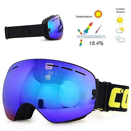 Men Women Snowboard Goggles Glasses For Skiing Uv400