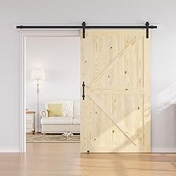SMARTSTANDARD 48in x 84in Sliding Barn Door with