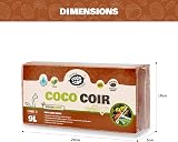 Coco&Coir 100% Natural Organic Coconut Coir Compost Brick 9L view 2