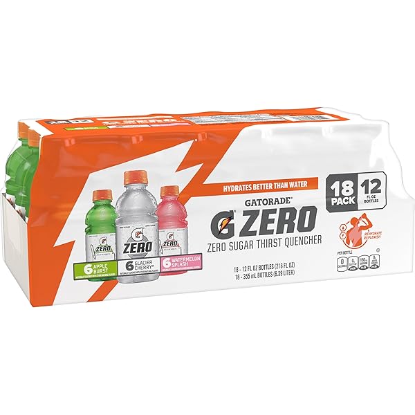GATORADE G ZERO SPORTS DRINK, GLACIER CHERRY, WATERMELON...