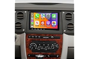 Bobuluo Car Stereo for Jeep Commander 2006 2007 for 2005 Jeep Grand Cherokee for Chrysler 300 for Dodge Charger 2005-2007,8HD Touchscreen Car Radio,Wireless CarPlay & Android Auto-2+32G
