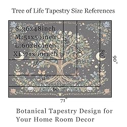 Jhdstore Tree of Life Tapestry for Bedroom Wall
