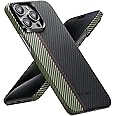 Pitaka MagSafe Compatible iPhone 15 Pro Max Case, Slim & Light, 6.7-inch, Aramid Fiber, Fusion Weaving