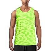 Zengjo Mens Tank Tops Workout Sleeveless Shirts Quick Dry Running Gym Mesh Muscle Tanks