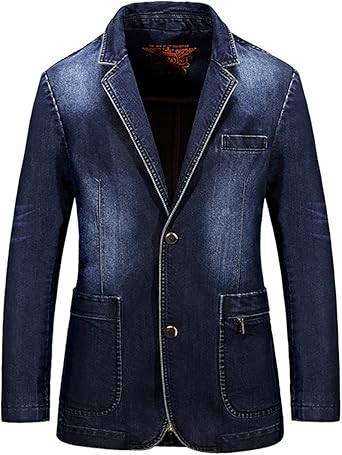 mens denim blazer uk