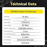 RIGOL DHO804 Portable Oscilloscope 70 MHz 4 Channels 12-Bit Resolution view 5