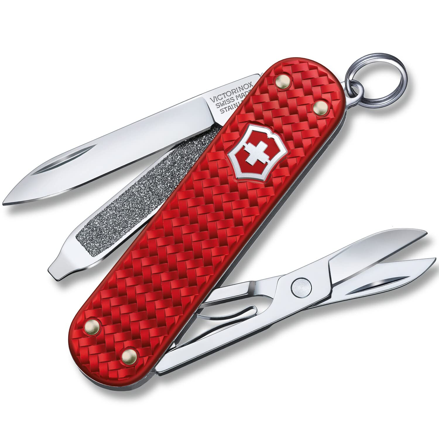 Victorinox Classic SD Precious Alox Navaja Suiza, 5 funciones, Roja