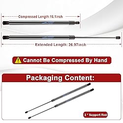 EKALA FT4Z16C866B Front Hood Struts Shock Absorber