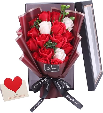 Amazon Popwown 花束 人気 バレンタインデー 母の日 誕生日 ソープフラワー ギフト プレゼント 枯れない花 石鹸花 記念日 開店祝い 結婚祝い お見舞い 敬老の日 装飾用 18本 メッセージカード付き 造花 オンライン通販 Amazon Popwown 花束 人気 バレンタインデー 母の日 誕生日 ソープフラワー ギフト プレゼント 枯れない花 石鹸花 記念日 開店祝い 結婚祝い お見舞い 敬老の日 装飾用 18本 メッセージカード付き 造花 オンライン通販