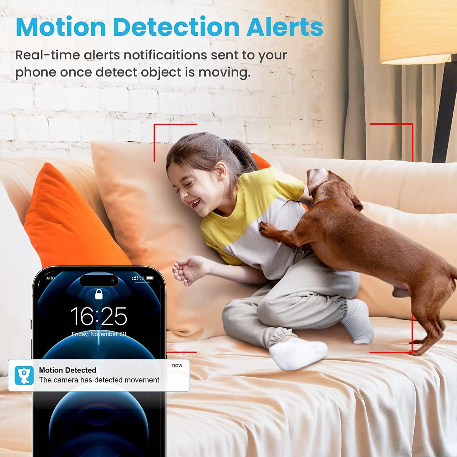 litokam 2K Indoor Security Camera, Cameras for Home Security with 360°Motion Detection, WiFi Baby Monitor for Baby/Elder/Dog, Pan/Tilt Pet Cam with Phone APP, IR Night Vision, 2-Way Audio, 4 Pack