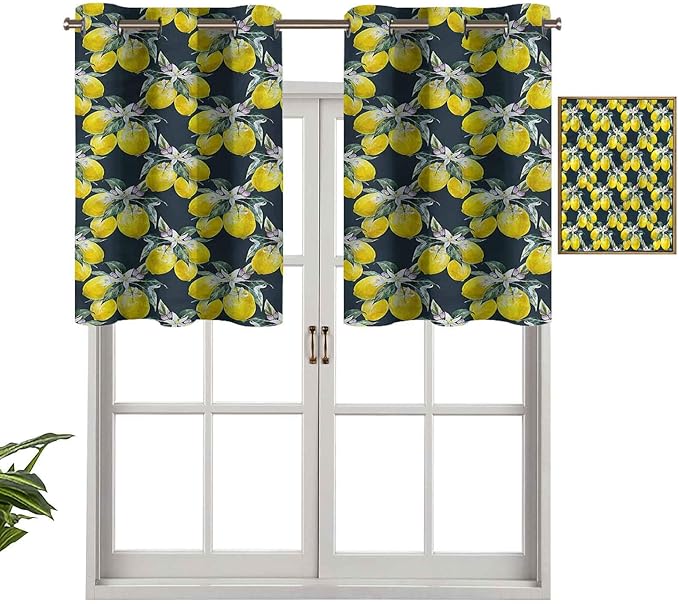 Hiiiman Cenefas de ventana para oscurecimiento de la habitación, flores