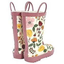 Hudson Baby Kids Rain Boots, Fall Botanical, 13 US