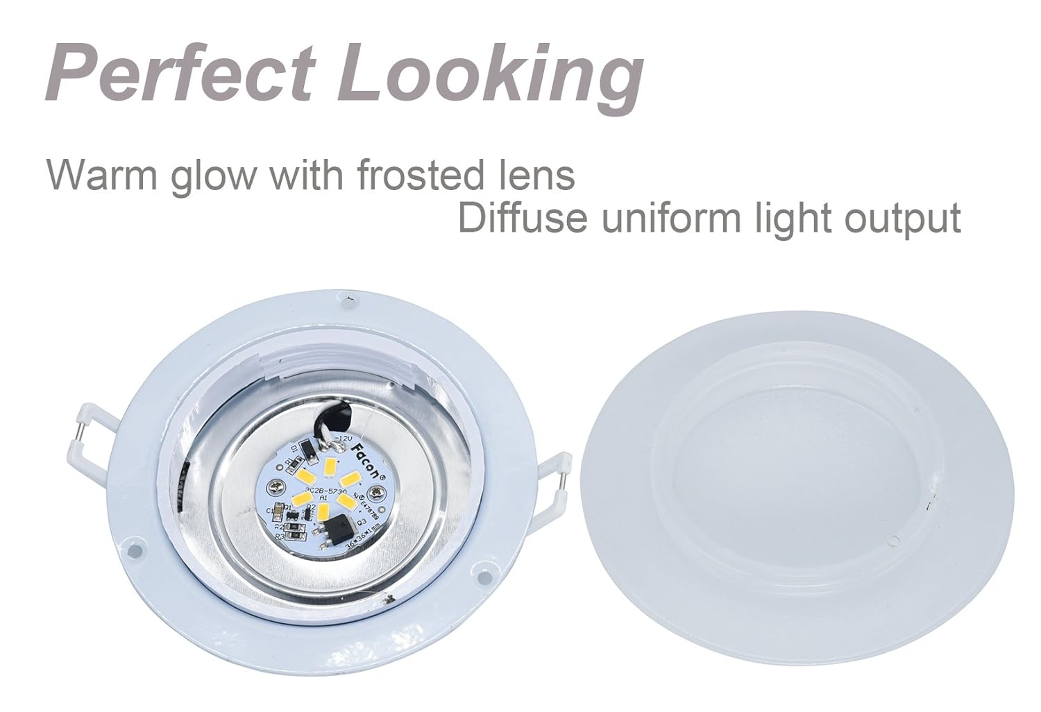 Interior Lighting Facon 4.5Inch LED RV Puck Light Full Aluminum