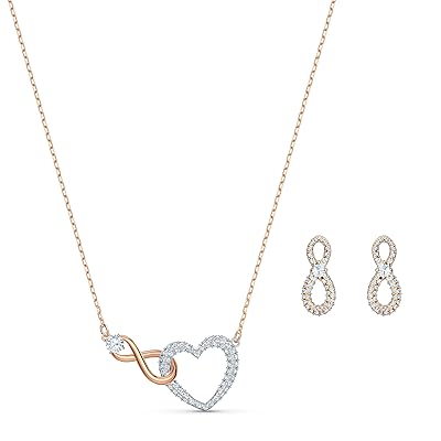 Swarovski Rose-Gold Tone Infinity Knot Jewelry Set Oman Ubuy