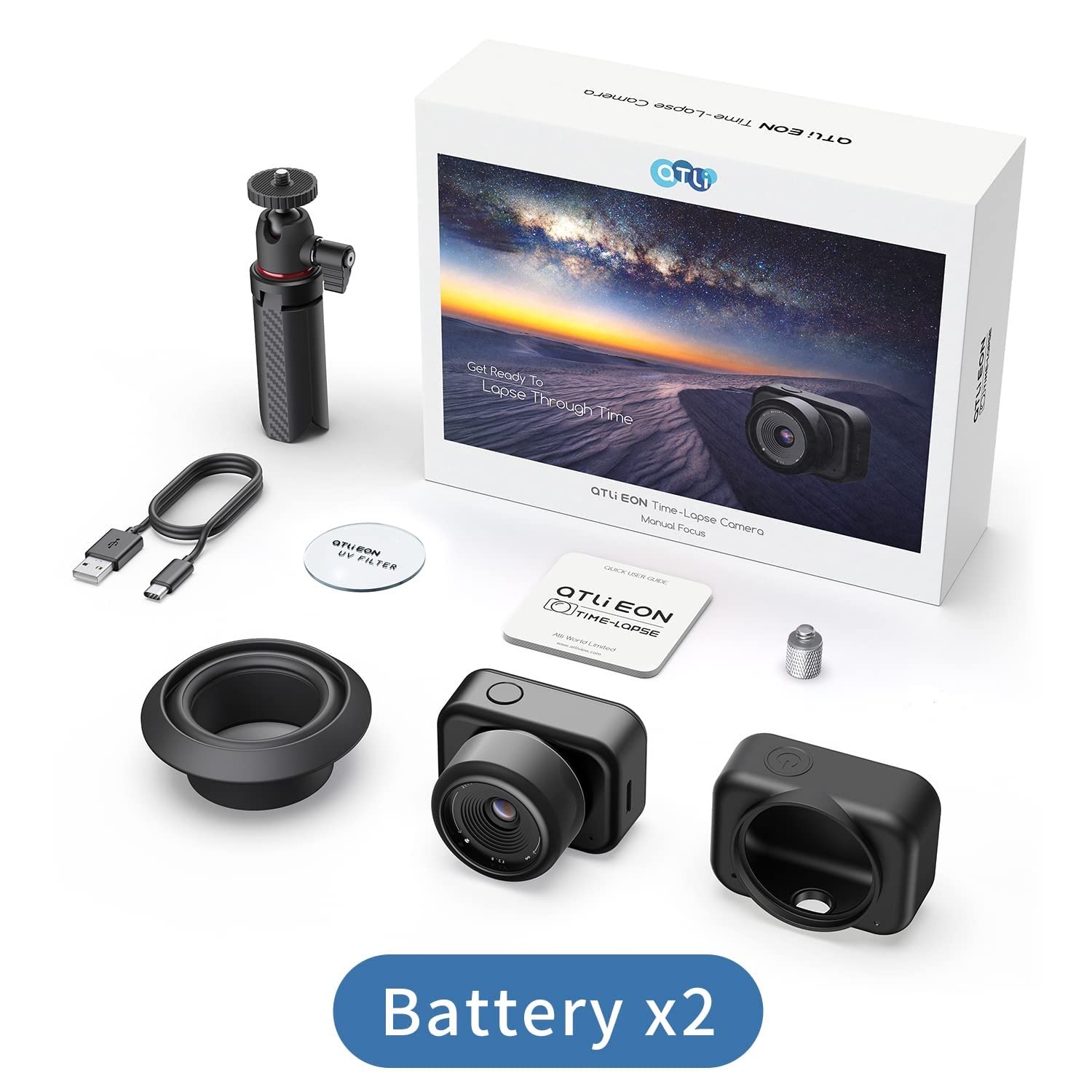 ATLI 1080P Time Lapse Camera WiFi HDR APP Control Realtime Preview Timing Shooting Manual Focus