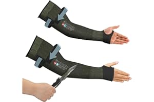 Schwer PRO-SKIN ANSI A9 Cut Resistant Arm Sleeves for Men & Women, Puncture Resistant Arm Protectors for High Risk Work