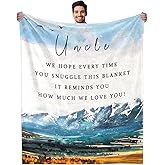 Uncle Gifts, Best Uncle Ever Gifts from Niece Nephew, Birthday Gift for Uncles, to My Uncles Blanket from Niece - Super Soft Flannel Throw Blankets 50"x60"