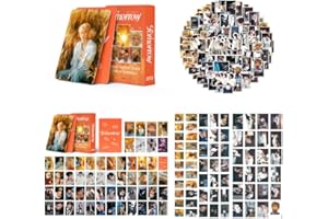 YOPONSHEN 55Pcs Photo Card Set and 99PCS Waterproff Sticker for TXT- 6TH New Mini Album minisode 3 : Tomorrow Lomo Card Kpop Photocards Gift for Fans Collection Decorations for Water Bottles Scrapbook Laptop