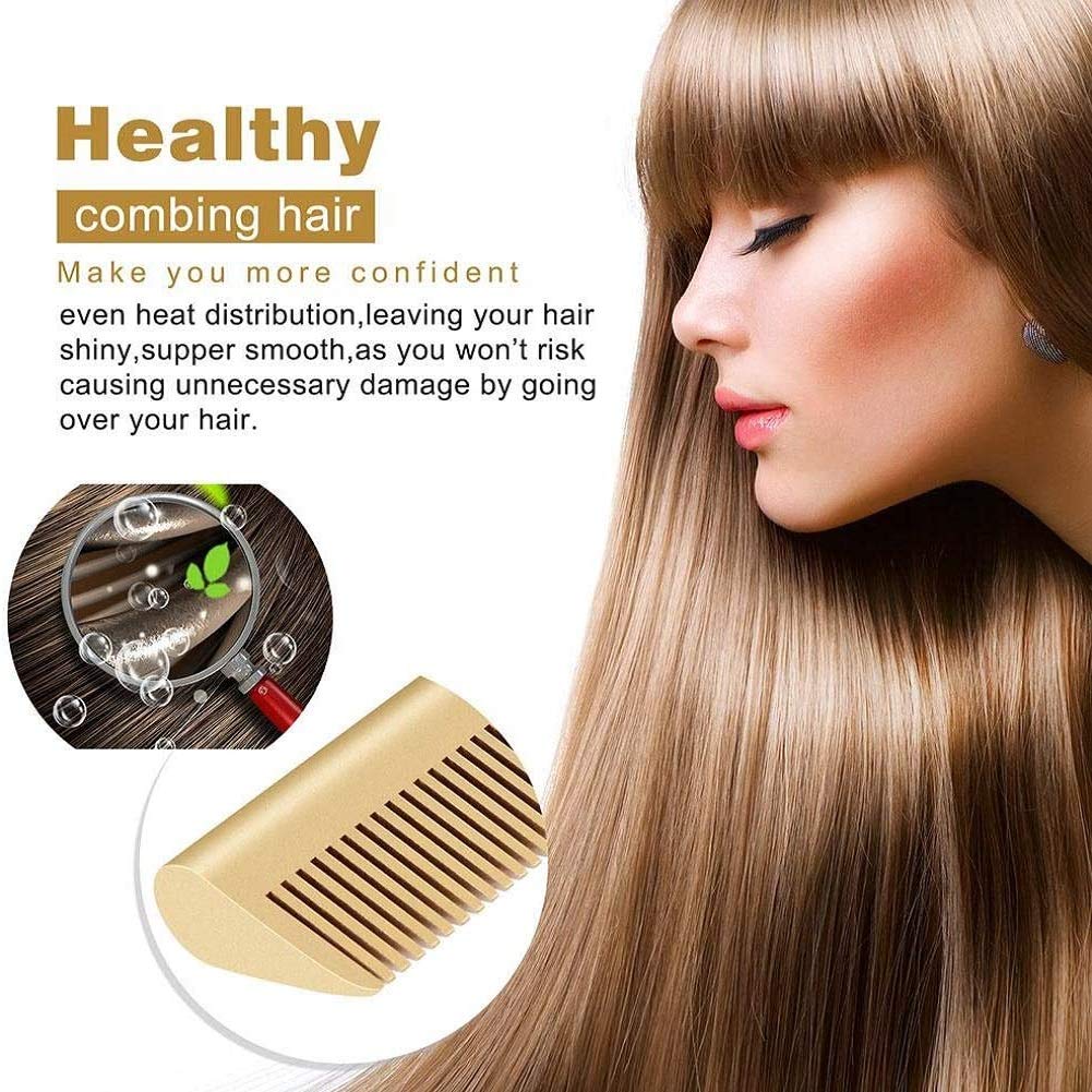 【Mode Works】Hot Comb Hair Straightener - Electric Straightening Comb for African American Hair and Wigs - Technology Hair Straightener for Wet and Dry Hair - Quick Heated Comb for Men Long Beard : Beauty