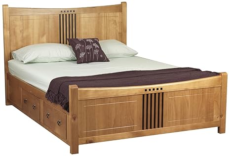 Sweet Dreams Curlew Double Bed Frame Oak Amazon Co Uk Kitchen