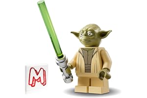 LEGO Star Wars The Clone Wars Minifigure - Yoda with Open Robe and Green Lightsaber (75360)
