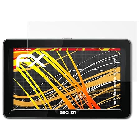 atFoliX Schutzfolie kompatibel mit Becker Transit 70 / Ready 70 Displayschutzfolie, HD-Entspiegelung FX Folie (3X)
