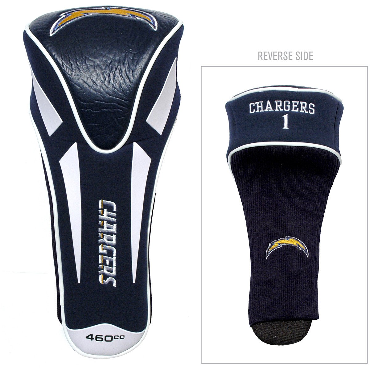 Team Golf NFL San Diego Chargers Single Apex Driver Head Cover Golf Club Single Apex Driver Headcover, Fits All Oversized Clubs, Truly Sleek Design