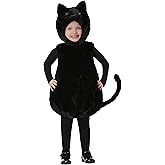 Fun Costumes Toddler Bubble Body Kitty Costume Girls, Cute Black Cat Halloween Costume - 9/12 Months