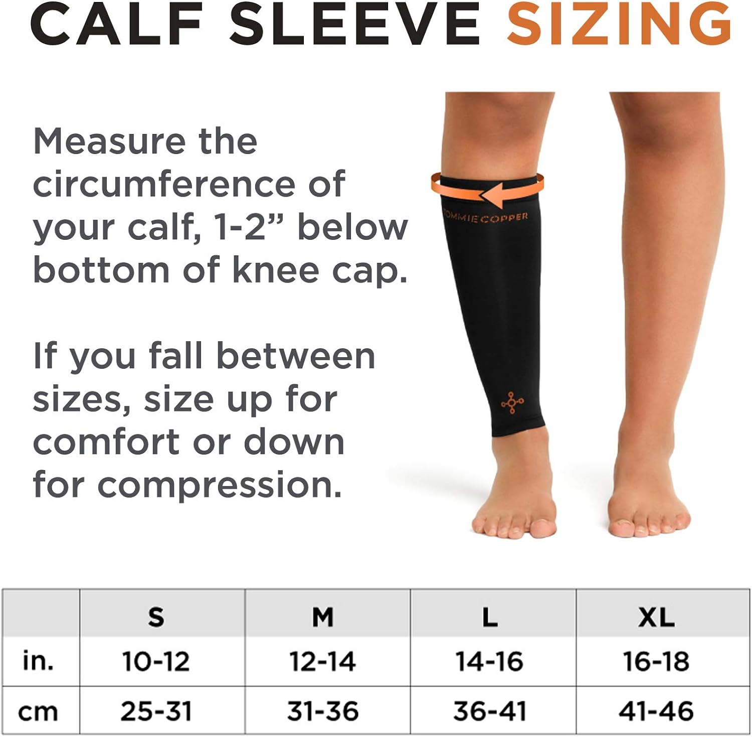 Tommie Copper Unisex Core Compression Knee Sleeve: Clothing