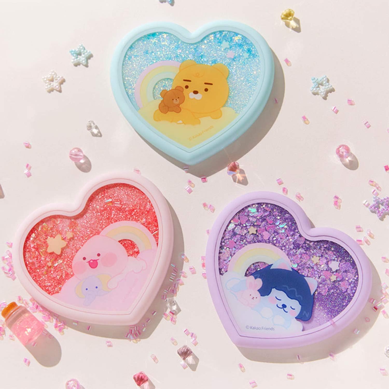 Amazon オフィシャル カカオフレンズ ベビードリーミング グリッターミラー Kakao Friends Baby Dreaming Gllitter Mirror Little Apeach Kakao Friends コンパクト 通販