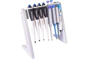 CryoKing Micropipette Stand, Plastic Pipette Holder, Laboratory Linear Pipettor Rack, Hold up to 6-8 Pipettes