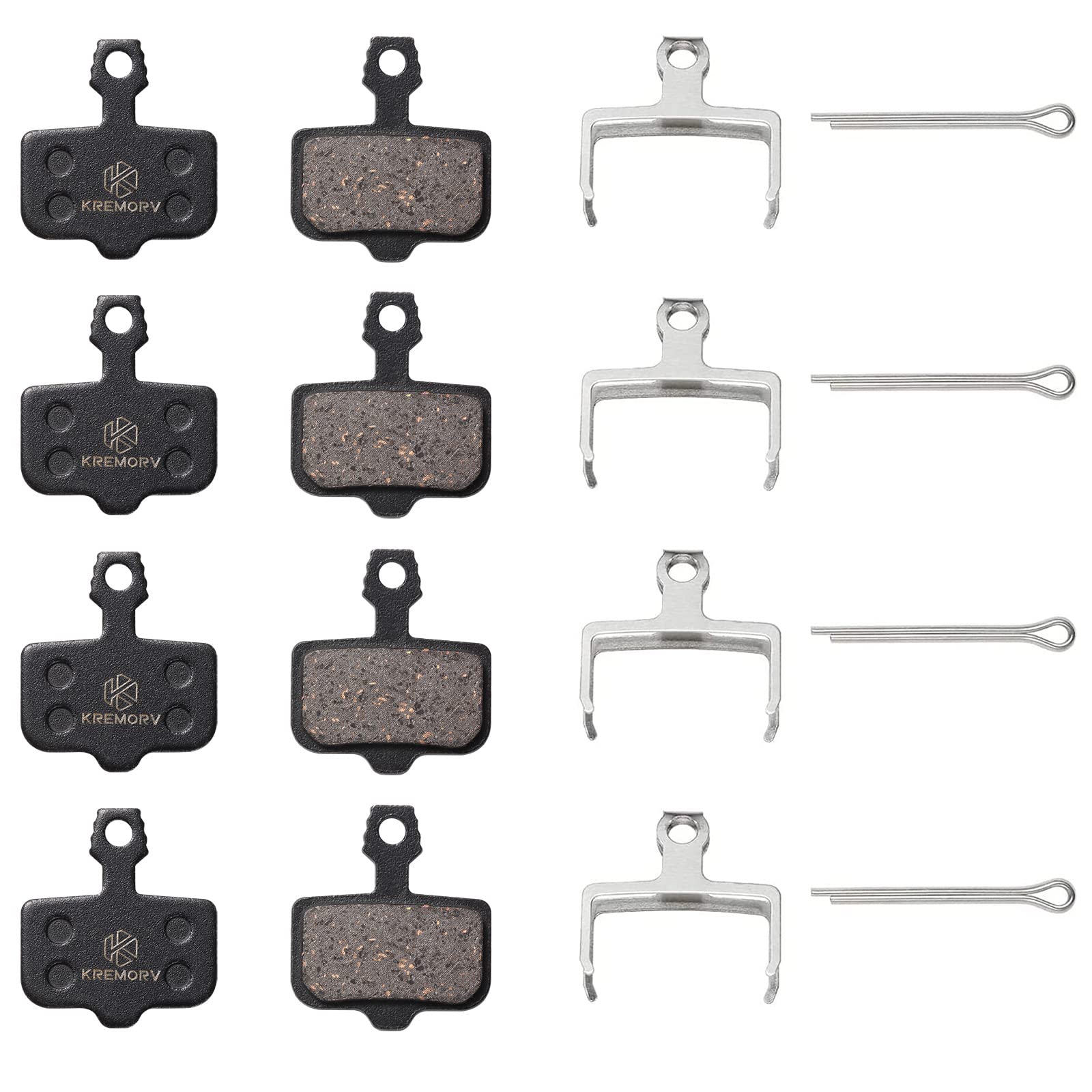KREMORV Brake Pads for Avid Elixir 4 Pair of Bike Disc brake pads for Avid Elixir 1 3 5 7 9 R ER CR Mag VIA GT for Sram Level XX,X0,XXWC DB1 DB3 DB5