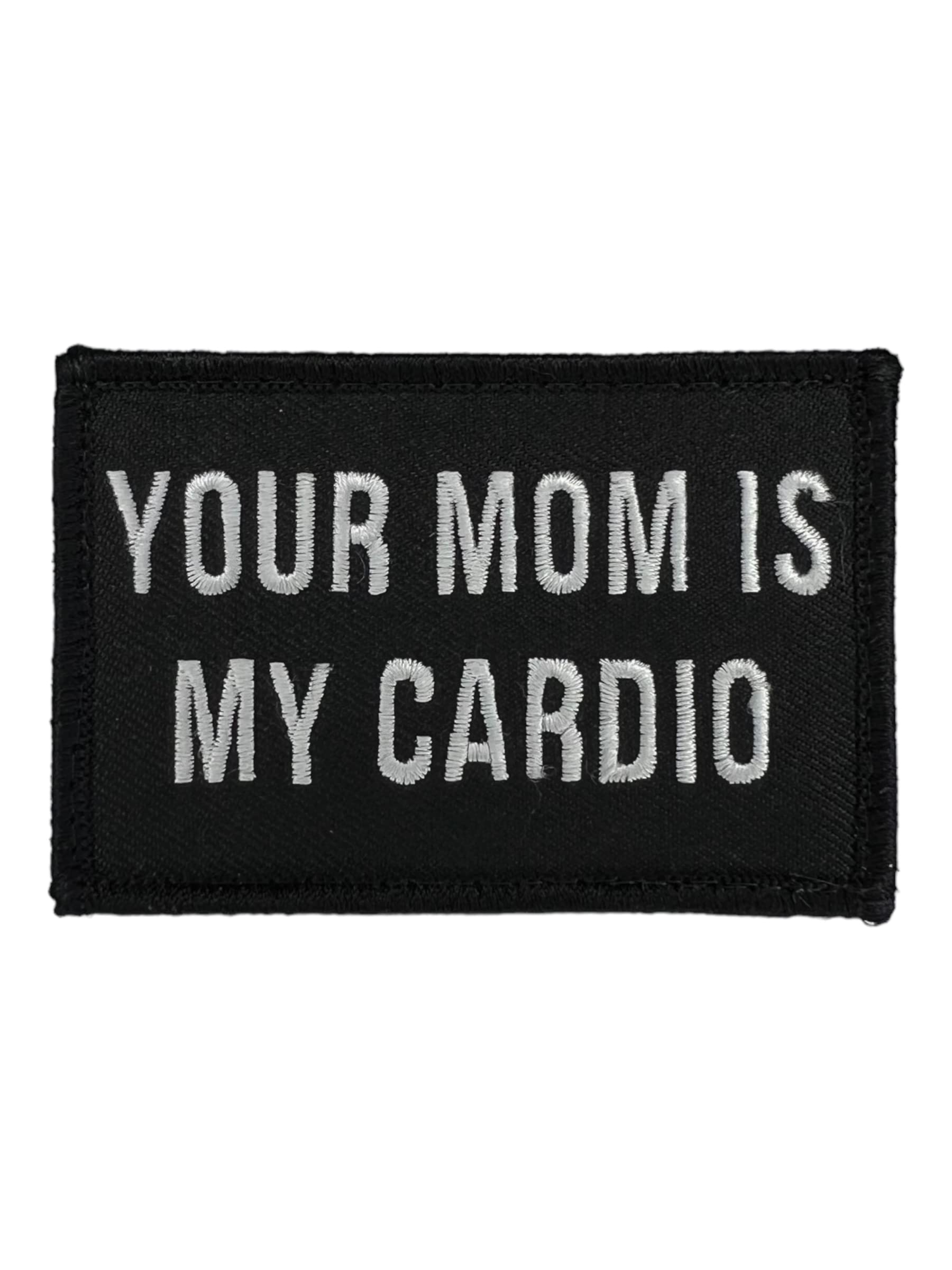 Tactical Backpack Patch - Your Mom Is My Cardio - Cross Training Patches for Military Backpacks - Gym Accessory Designed in Spain for Backpacks and Vest