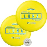 Discraft Hard Luna 2-Pack | Matching Purple or Yellow Putters - Varied Foils - 173-174g