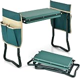 TANGZON Foldable Garden Kneeler & Seat, 2-in-1 Stool with Tool Pouch view 1