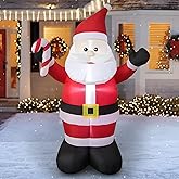 TRMESIA 4 Foot Christmas Inflatable Christmas Blow up Santa Claus Decoration with LED Lights Indoor Outdoor Graden Yard Party Holiday Decor
