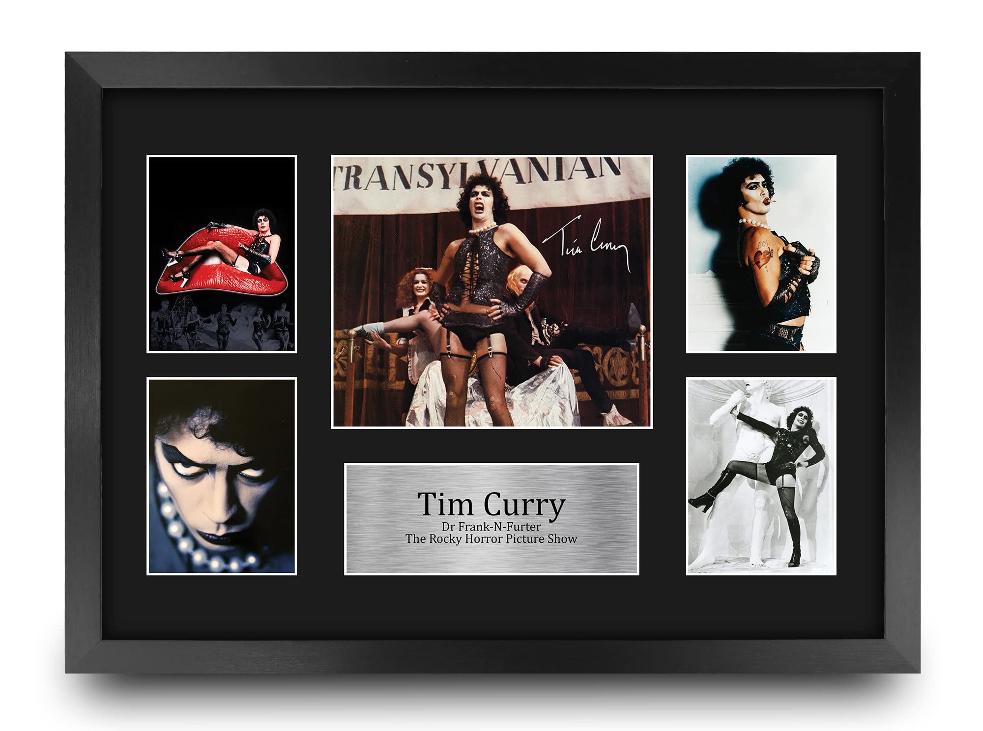HWC Trading FR A3 Tim Curry Rocky Horror Picture Show Gifts Printed Signed Autograph Picture for Movie Memorabilia Fans - A3 Framed