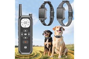 Wireless Dog Fence, Electric Dog Fence, Outdoor Remote Control Dog Training Collar with 3 Mode, Rechargeable 185 Days Standby