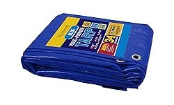 Large Waterproof Tarp Thick Poly Tarpaulin Ideal