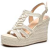 Sopends Espadrille Wedge Sandals for Women Platforms & Wedges