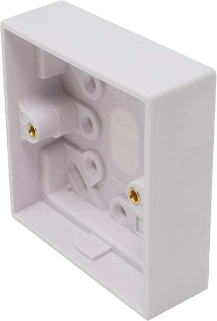 I-CHOOSE LIMITED 1 Pandilla Caja Blanca de 29 mm Eléctrica Pattress: Amazon.es: Electrónica
