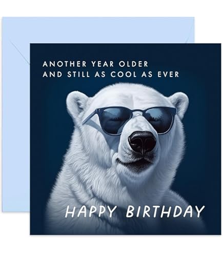 Old English Co. Herd It's Your Birthday Cow Carte D'anniversaire Pour Elle Ou Lui – Carte D'anniversaire Amusante Pour Frère, Sœur, Maman, Papa – Carte D'anniversaire Humoristique Pour Homme Et Femme