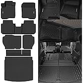 Naibeve Floor Mats for 2023-2025 2026 Honda CRV Hybrid - All Weather for Honda CRV Floor Mats Liner & Cargo mat & Backrest Mats Accessories(Only Fit Cargo in Upper Deck Position)